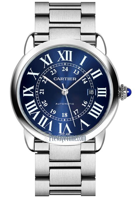 cartier ronde solo automatic 42mm mens watch|cartier panthere round watch.